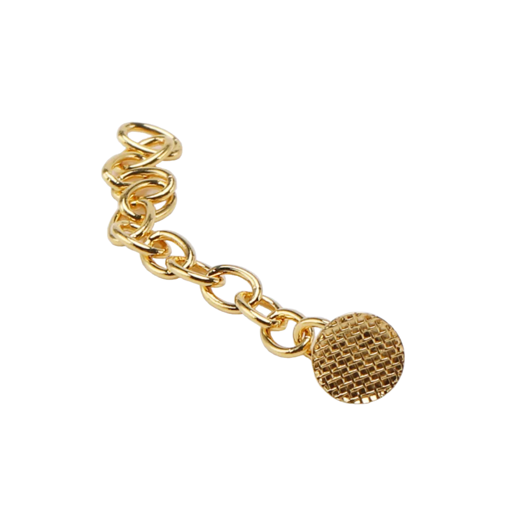 Bondable button golden chain